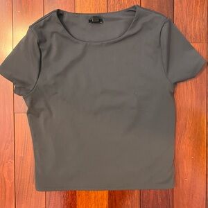 EXPRESS contour high compression matte 90s cropped tee